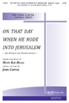 On that Day When He Rode into Jerusalem SATB choral sheet music cover